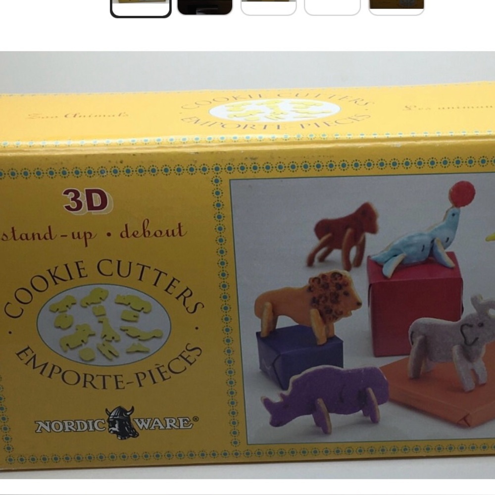 Nordic Ware 3D Stand Up Animal Cookie Cutters Birthday Party